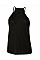 Black Women's Flowy High Neck Tank