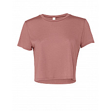 Mauve Women's Flowy Cropped Tee