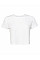 White Women's Flowy Cropped Tee