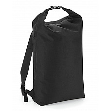 Black Icon Roll-Top Backpack