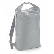 Light Grey Icon Roll-Top Backpack