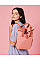 Blush Pink Recycled Mini Twin Handle Roll-Top Backpack