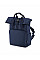 Navy Dusk Recycled Mini Twin Handle Roll-Top Backpack