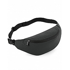 Black/Reflective Reflective Belt Bag