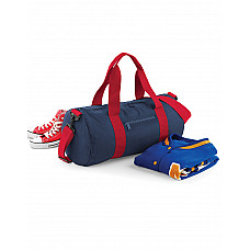 French Navy/Classic Red Original Barrel Bag