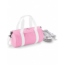 Classic Pink/White Mini Barrel Bag