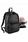 Black Faux Leather Fashion Backpack