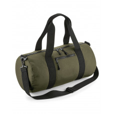 Military Green Recycled Barrel Bag