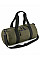 Military Green Recycled Barrel Bag