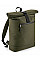 Military Green Recycled Roll-Top Backpack