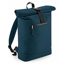 Petrol Recycled Roll-Top Backpack