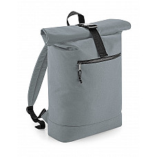 Pure Grey Recycled Roll-Top Backpack