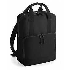 Black Recycled Twin Handle Cooler Backpack