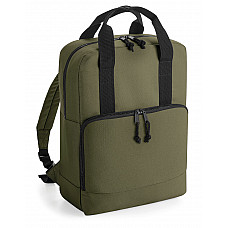 Military Green Recycled Twin Handle Cooler Backpack