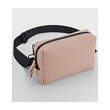 Nude Pink Matte PU Cross Body Bag