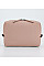 Nude Pink Matte PU Cross Body Bag