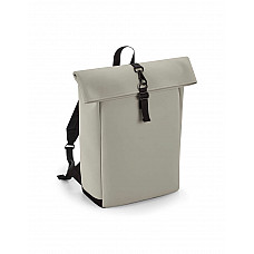 Clay Matte PU Roll-Top Backpack