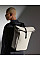 Black Matte PU Roll-Top Backpack