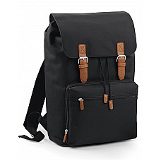 Black Vintage Laptop Backpack