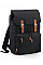 Black Vintage Laptop Backpack