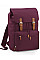 Burgundy Vintage Laptop Backpack