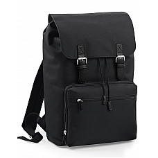 Black/Black Vintage Laptop Backpack