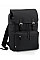 Black/Black Vintage Laptop Backpack