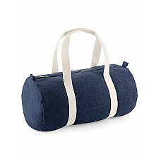 Denim Blue Denim Barrel Bag