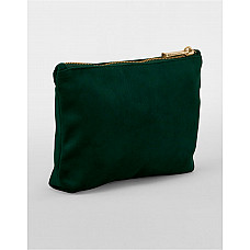 Dark Emerald Velvet Accessory Bag