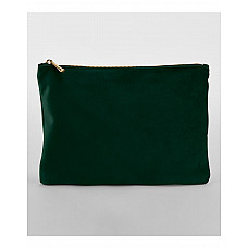 Dark Emerald Velvet Accessory Pouch