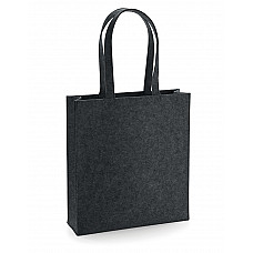 Charcoal Melange Felt Tote Bag