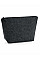 Charcoal Melange Felt Accessory Bag