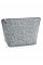 Grey Melange Felt Accessory Bag