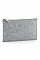 Grey Melange Felt Accessory Pouch