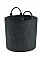 Charcoal Melange Felt Trug