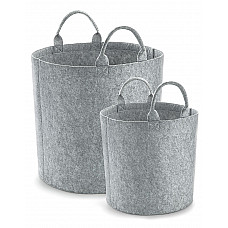 Grey Melange Felt Trug