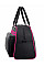 Black/Fuchia Retro Bowling Bag