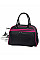 Black/Fuchia Retro Bowling Bag