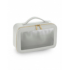 Soft Grey Boutique Clear Window Travel Case