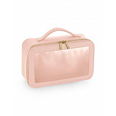 Soft Pink Boutique Clear Window Travel Case