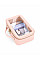 Soft Pink Boutique Clear Window Travel Case