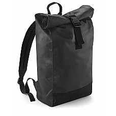 Black Tarp Roll-Top Backpack