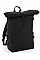 Black/Black Block Roll-Top Backpack