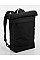 Black Simplicity Roll Top Backpack