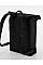 Black Simplicity Roll Top Backpack