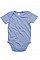 Heather Blue Baby Bodysuit