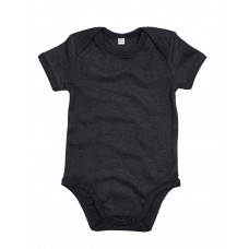 Charcoal Grey Melange Baby Bodysuit