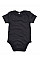 Charcoal Grey Melange Baby Bodysuit