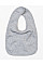 Heather Grey Melange Baby Bib