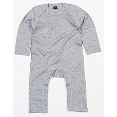 Heather Grey Melange Baby Rompasuit